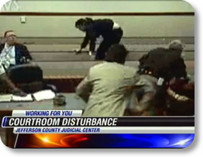 Video captures inmate attacking bailiff in courtroom PHOTO