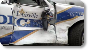 Officer suffers injuries during rush hour accident PHOTO