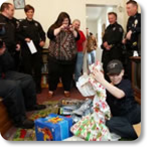 K-9 Unit Saves Christmas For Boy PHOTO