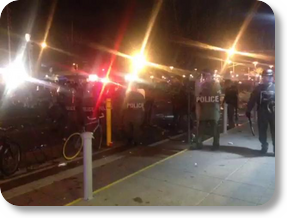 Police use pepper spray, tear gas to disperse U of L fans as campus celebration escalates PHOTO