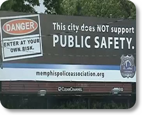 Memphis mayor says police union's 'danger' billboards hurting city's image PHOTO