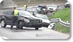 LMPD officer struck on I-65; police want to thank citizen who helped out PHOTO